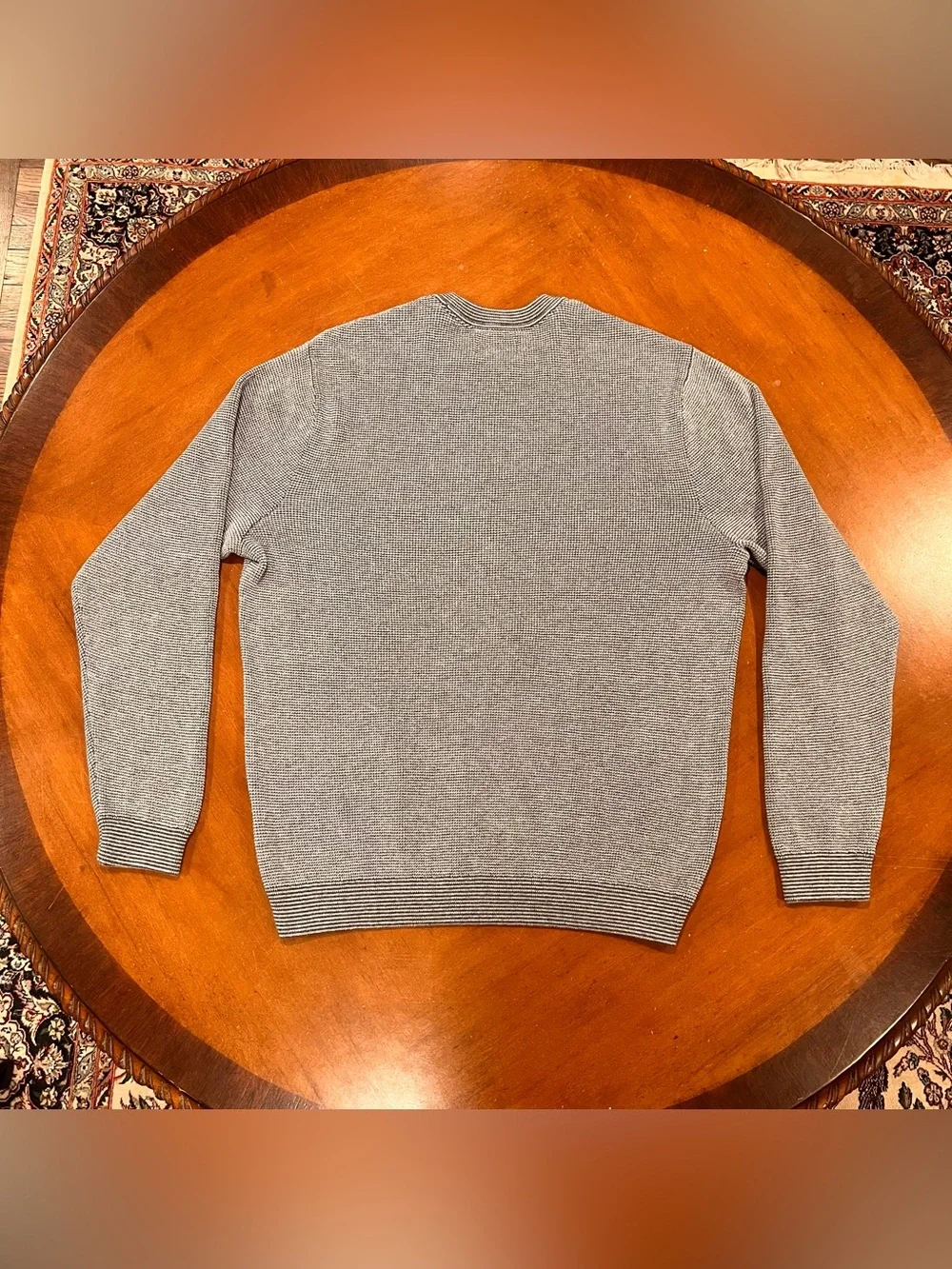 Southern Tide Men’s Bailer Jade Crewneck Sweater Gray XL Cooling Knit Technology